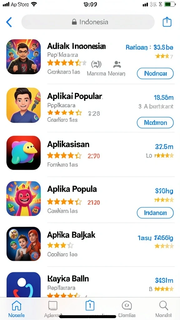 Tampilan permainan yang menantang dan adiktif.