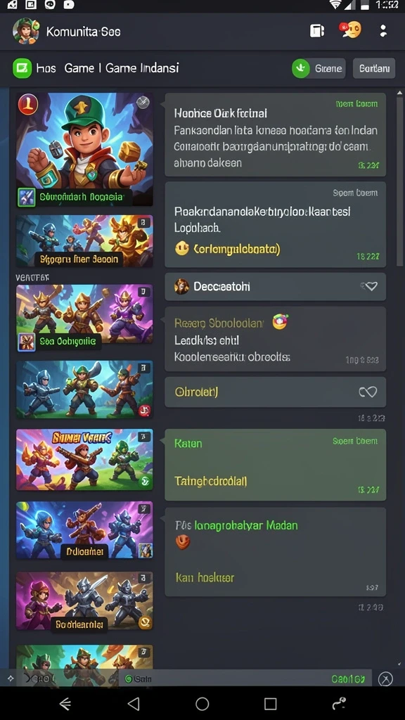Tangkapan layar karakter heroik dalam aksi.