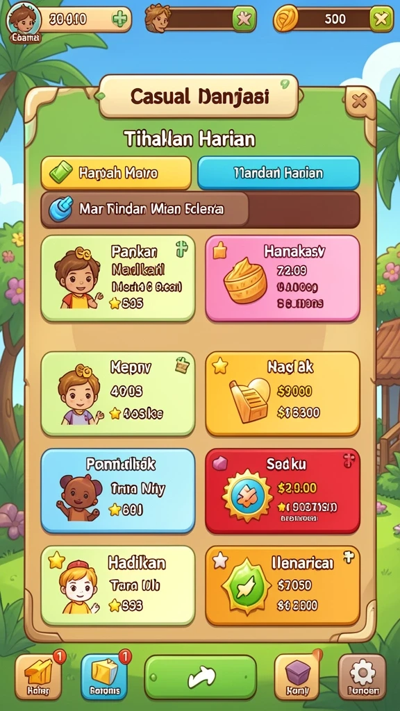 Tangkapan layar misi baru yang menantang.