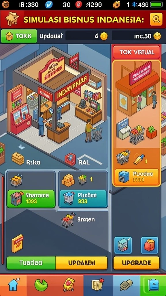 Screenshot fitur multiplayer dengan pemain lain yang bersaing.