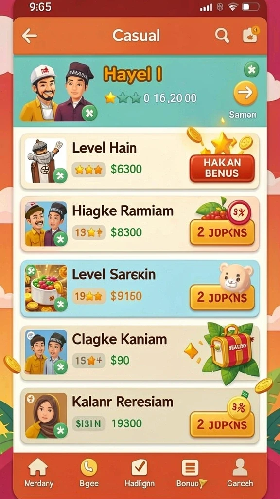 Tampilan antarmuka yang intuitif dan menarik.