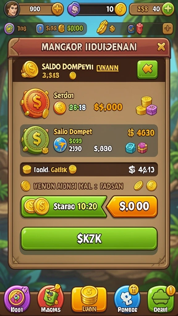Penampilan mode multiplayer dengan teman-teman dalam suasana seru.