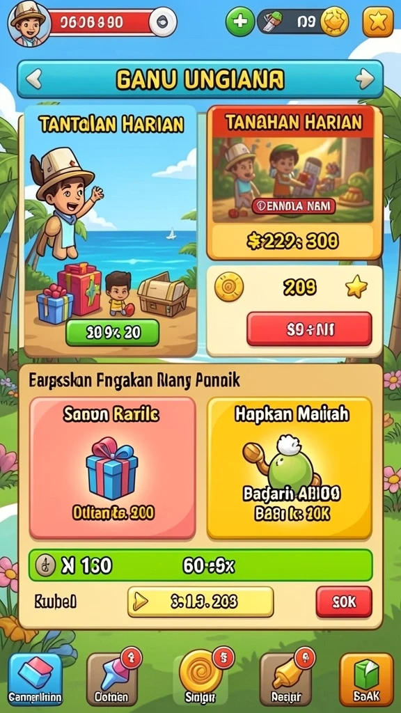 Karakter yang beragam dan penuh warna dalam dunia permainan.