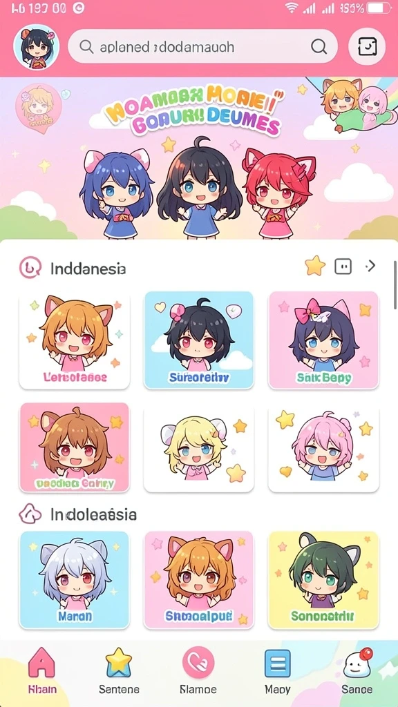 Tampilan level baru yang penuh tantangan dan petualangan.