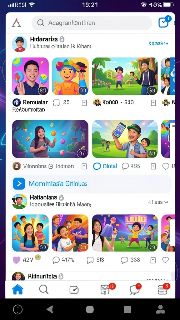 Tampilan antarmuka yang menarik dan mudah digunakan.