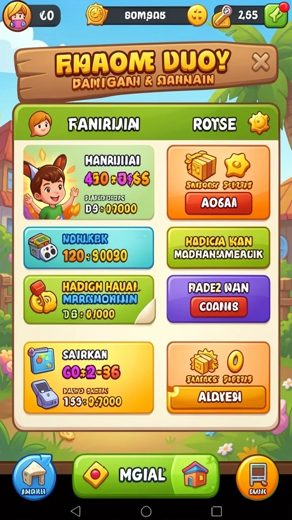Tantangan menarik di setiap level permainan.