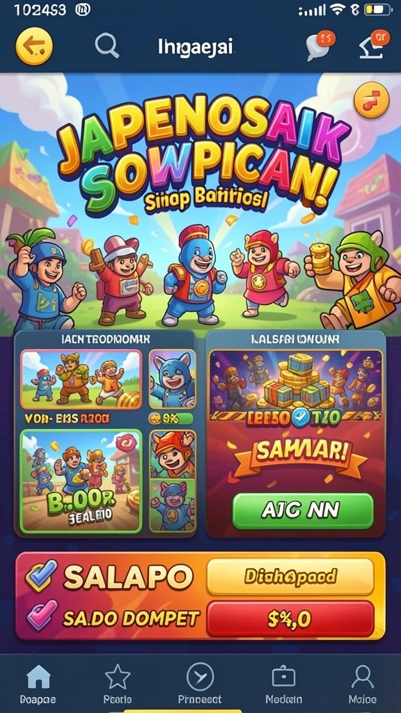 Interaksi sosial yang seru saat bermain bersama teman.