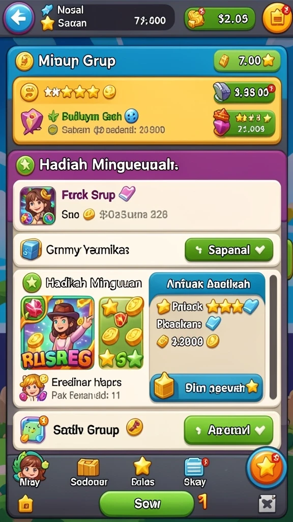Tampilan antarmuka yang menarik dan modern.