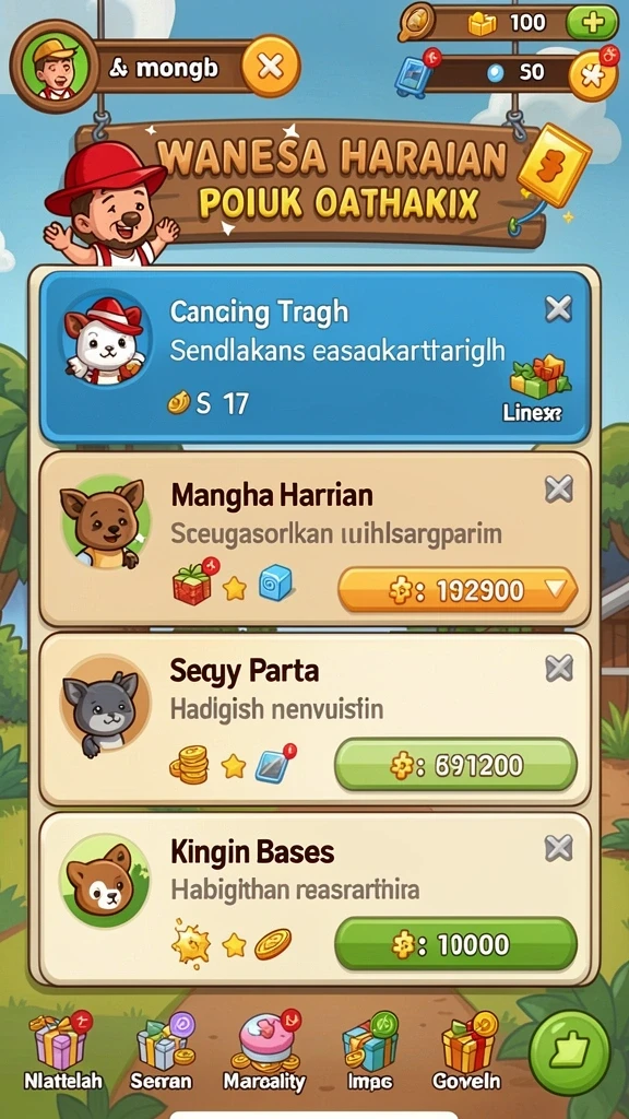 Fitur bonus yang menambah keseruan bermain.