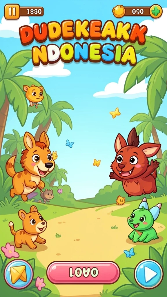Pemandangan indah dalam dunia game.