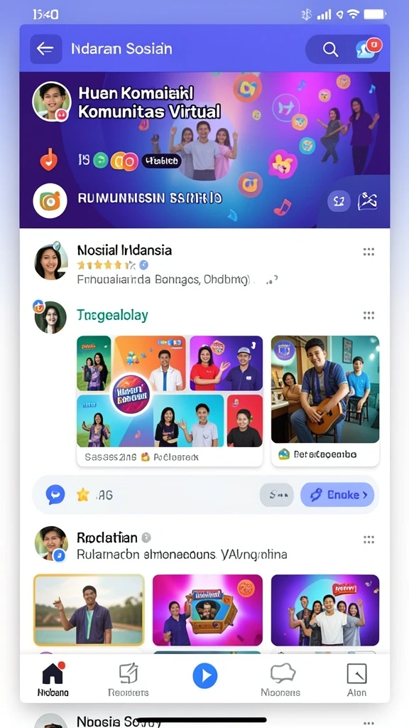 Berbagai pilihan permainan yang tersedia di aplikasi.