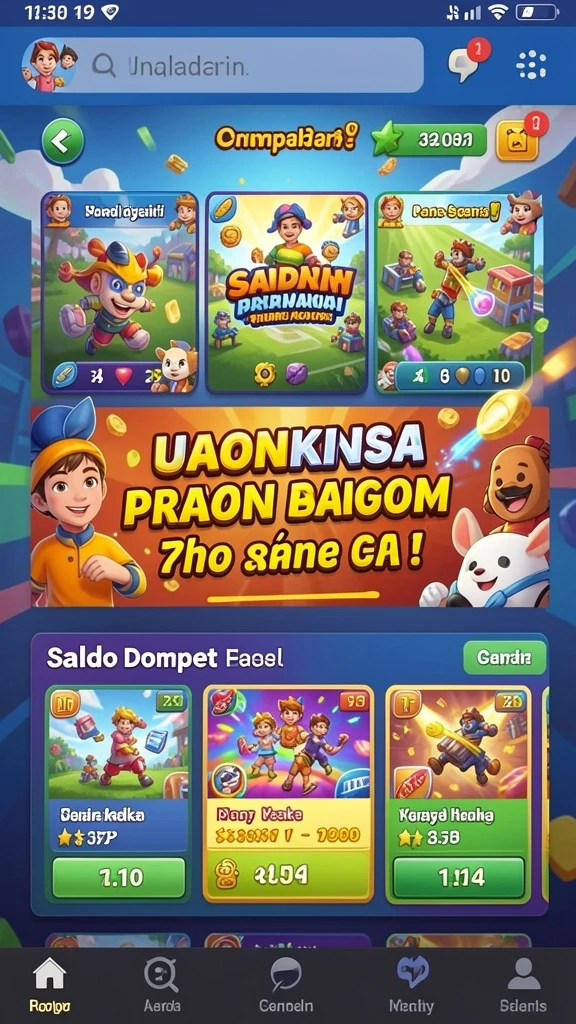 Beragam pilihan permainan untuk berbagai selera.