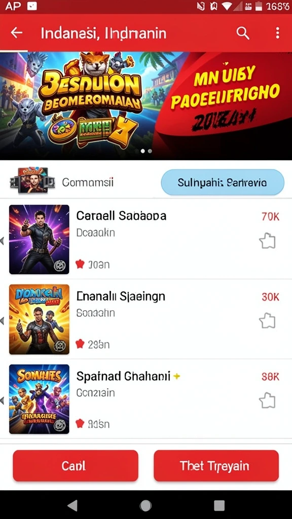 Fitur kompetisi yang mendebarkan untuk pemain.