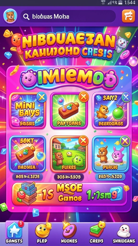 Tampilan menu utama yang menarik dan mudah dinavigasi.