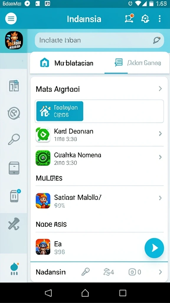 Tampilan menu utama yang menarik dan mudah dinavigasi.