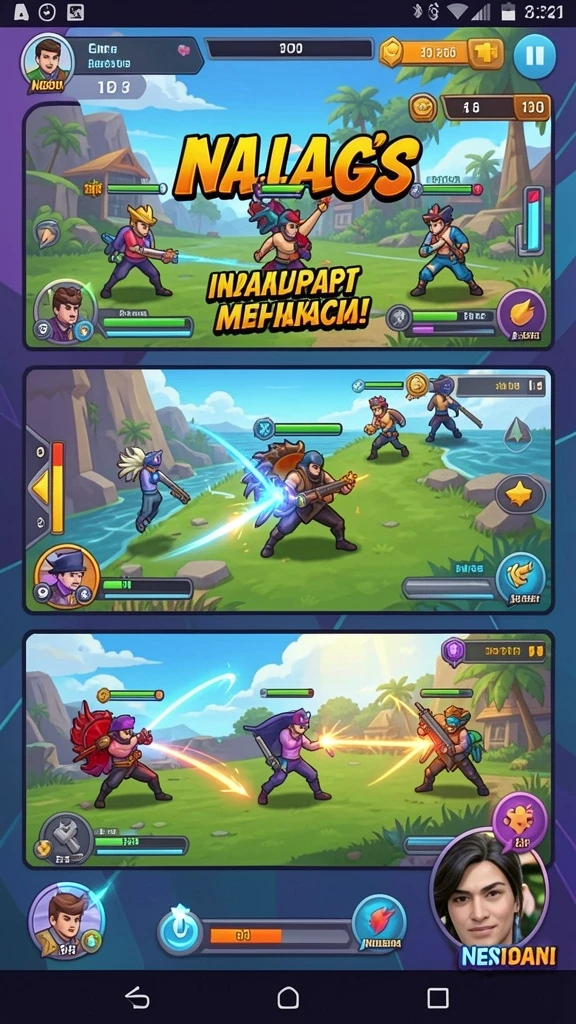 Mode permainan seru yang tersedia untuk semua level.