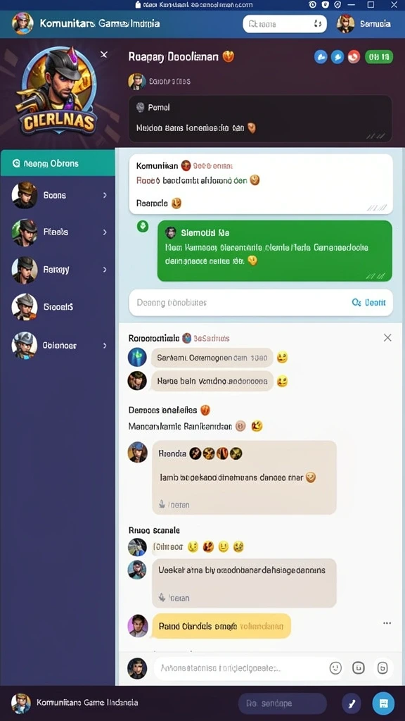 Tangkapan layar antarmuka pengguna yang intuitif dan menarik.