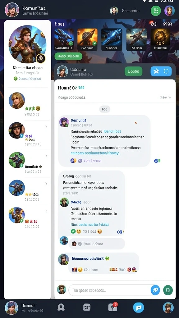 Karakter-karakter unik dengan kemampuan berbeda-beda.