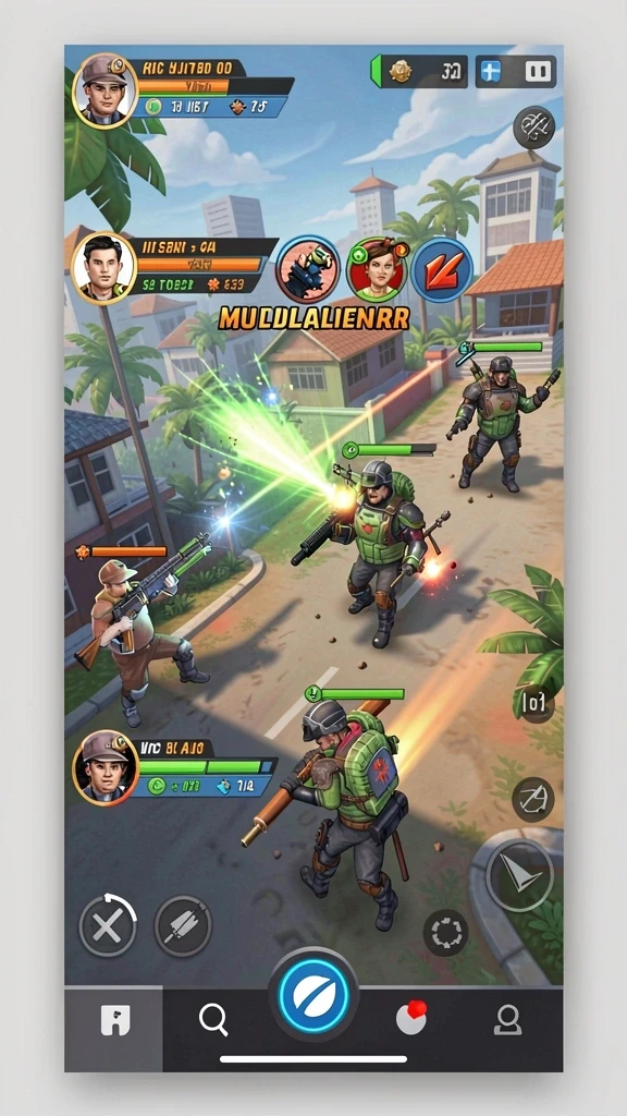 Tangkapan layar yang menunjukkan fitur multiplayer dengan teman.