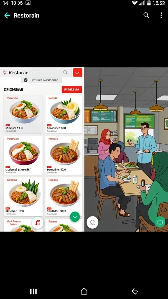 Tampilan antarmuka yang menarik dan mudah digunakan.
