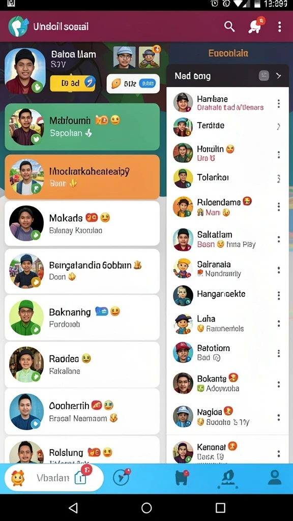 Tampilan antarmuka yang menarik dan sederhana.